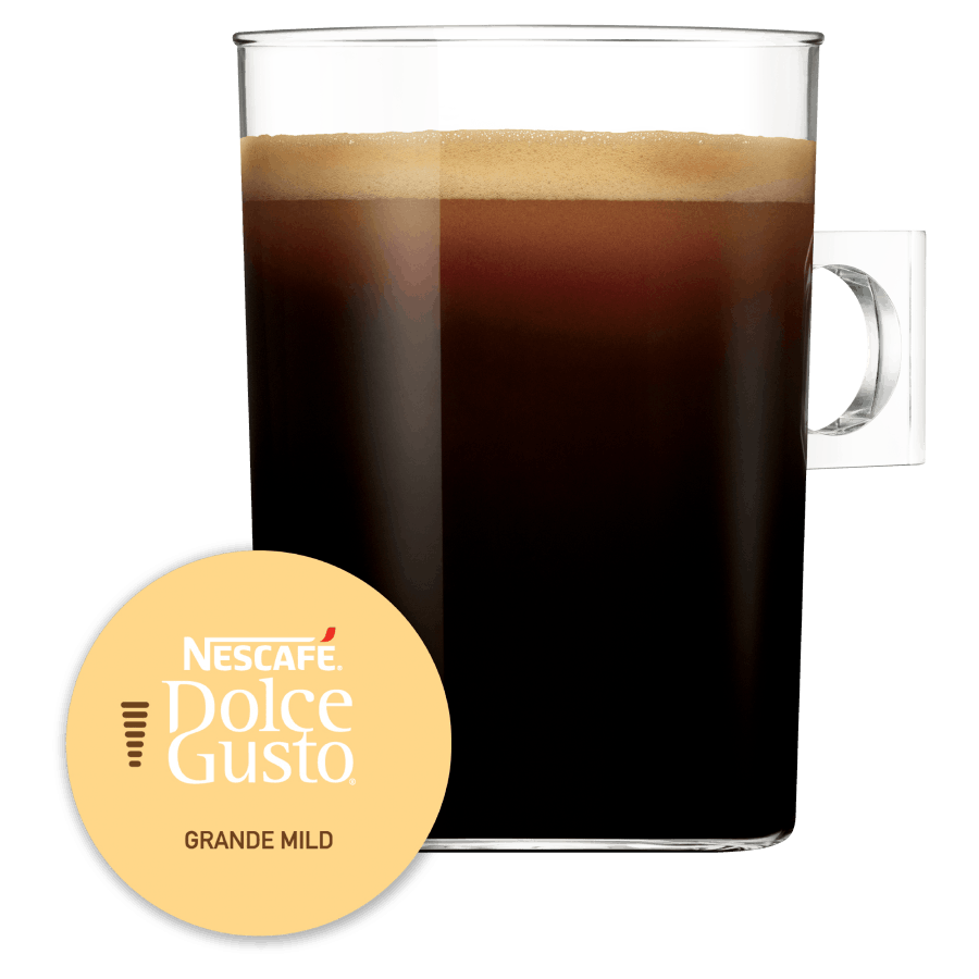 Capsule met kop koffie NESCAFÉ Dolce Gusto Grande Mild 16 Capsules