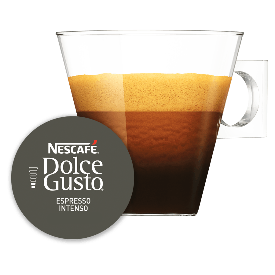 Capsule met kop koffie NESCAFÉ Dolce Gusto Espresso Intenso 30 Capsules