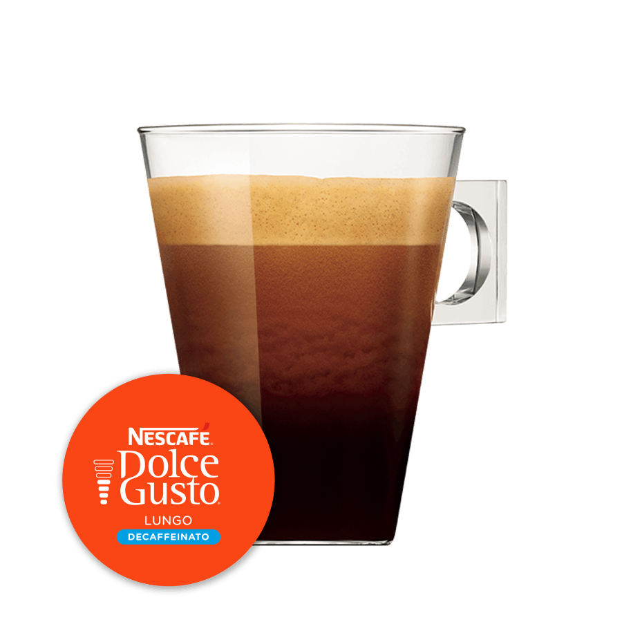 Capsule met kop koffie NESCAFÉ Dolce Gusto Lungo Decaffeinato 16 Capsules