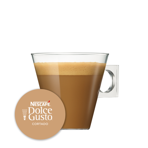 Capsule met kop koffie NESCAFÉ Dolce Gusto Magnum Cortado 30 Capsules