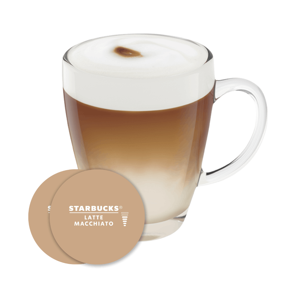 Capsule met kop koffie NESCAFÉ Dolce Gusto Starbucks Latte Macchiato 12 Capsules