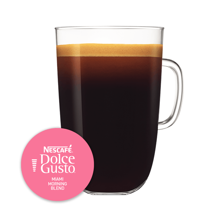 Capsule met kop koffie NESCAFÉ Dolce Gusto Miami Morning Blend 18 Capsules