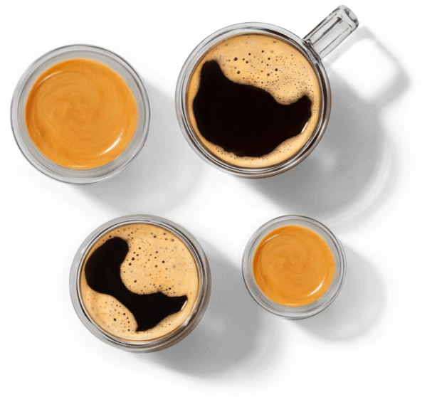 Verschillende koppen koffie