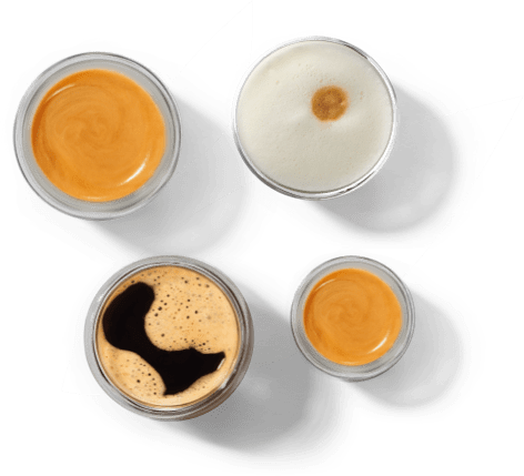 Verschillende koppen koffie