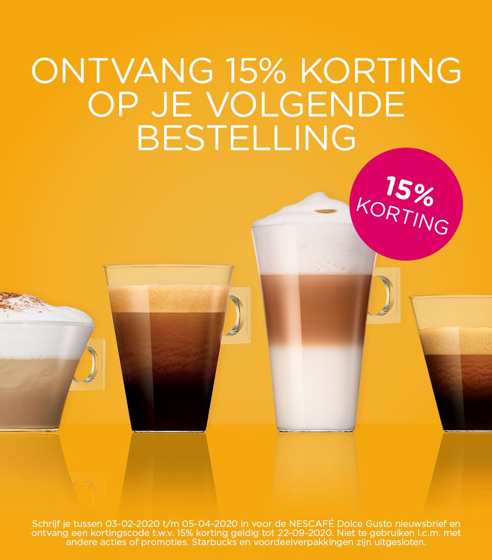 Ontvang 15% korting op je volgende bestelling